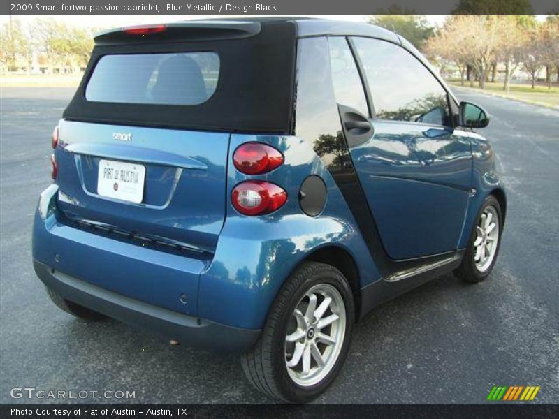 Blue Metallic / Design Black 2009 Smart fortwo passion cabriolet