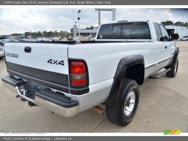 Bright White / Dark Gray 1998 Dodge Ram 2500 Laramie Extended Cab 4x4