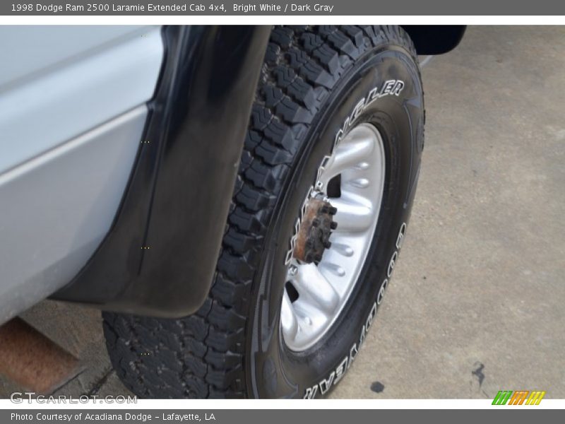 Bright White / Dark Gray 1998 Dodge Ram 2500 Laramie Extended Cab 4x4