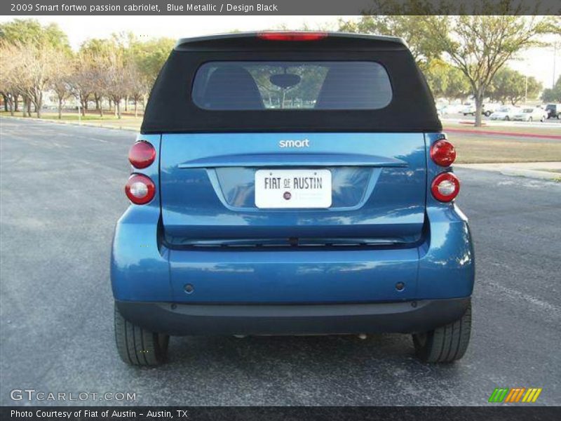 Blue Metallic / Design Black 2009 Smart fortwo passion cabriolet