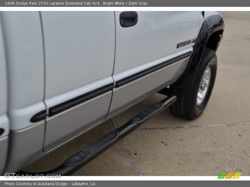 Bright White / Dark Gray 1998 Dodge Ram 2500 Laramie Extended Cab 4x4
