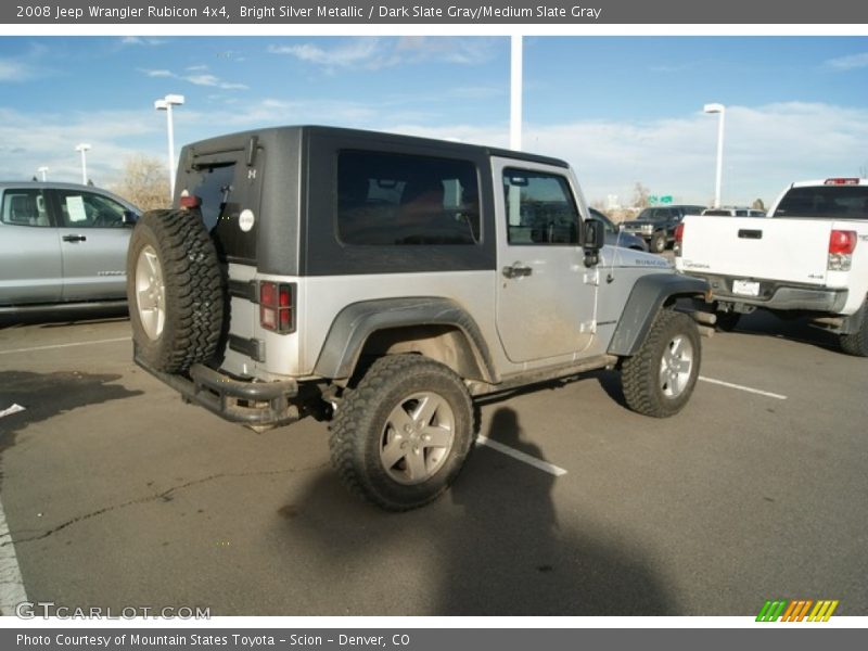 Bright Silver Metallic / Dark Slate Gray/Medium Slate Gray 2008 Jeep Wrangler Rubicon 4x4