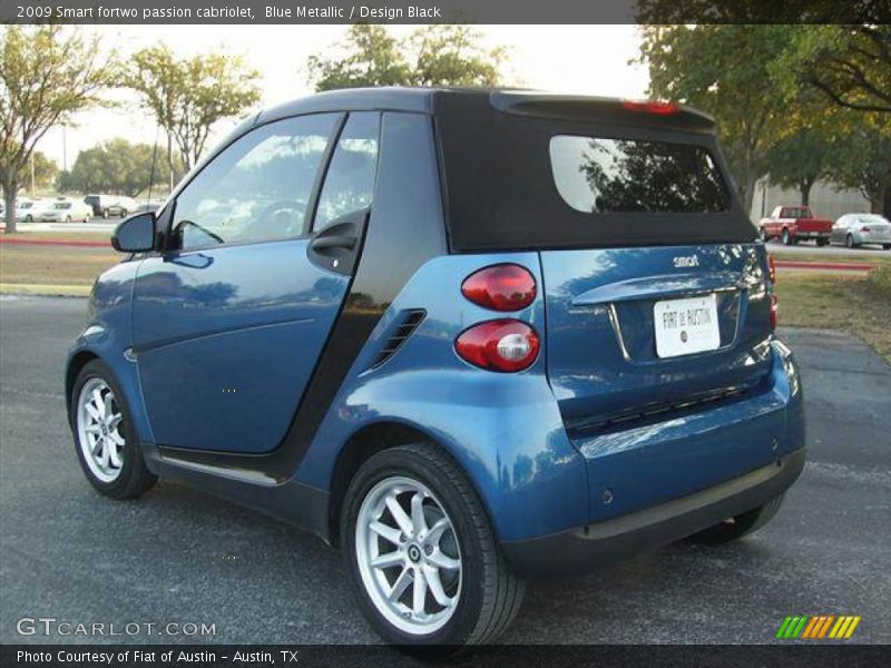 Blue Metallic / Design Black 2009 Smart fortwo passion cabriolet
