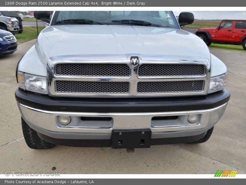 Bright White / Dark Gray 1998 Dodge Ram 2500 Laramie Extended Cab 4x4