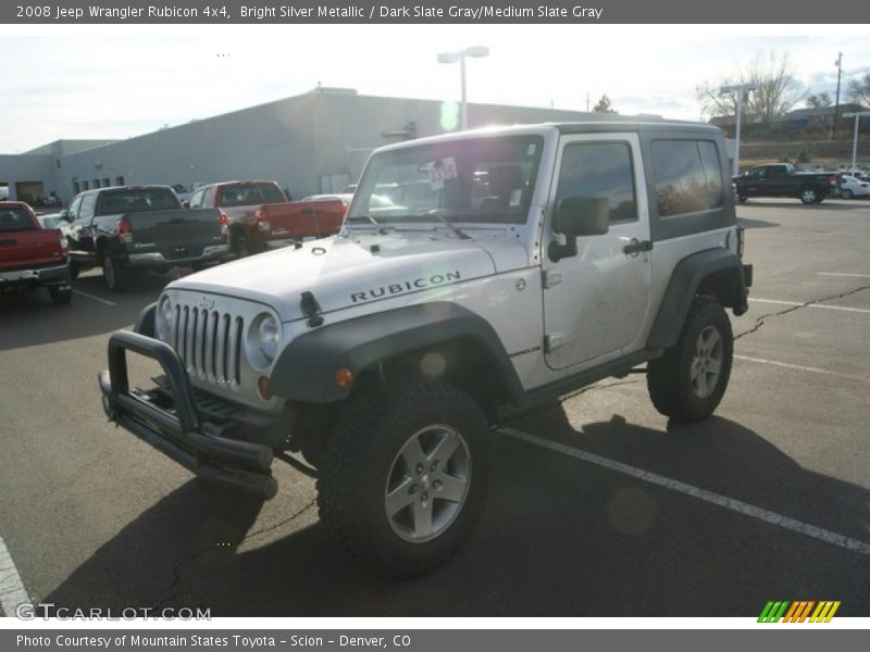 Bright Silver Metallic / Dark Slate Gray/Medium Slate Gray 2008 Jeep Wrangler Rubicon 4x4
