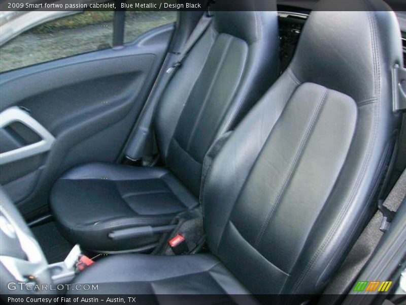  2009 fortwo passion cabriolet Design Black Interior