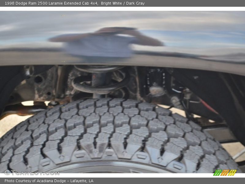 Bright White / Dark Gray 1998 Dodge Ram 2500 Laramie Extended Cab 4x4