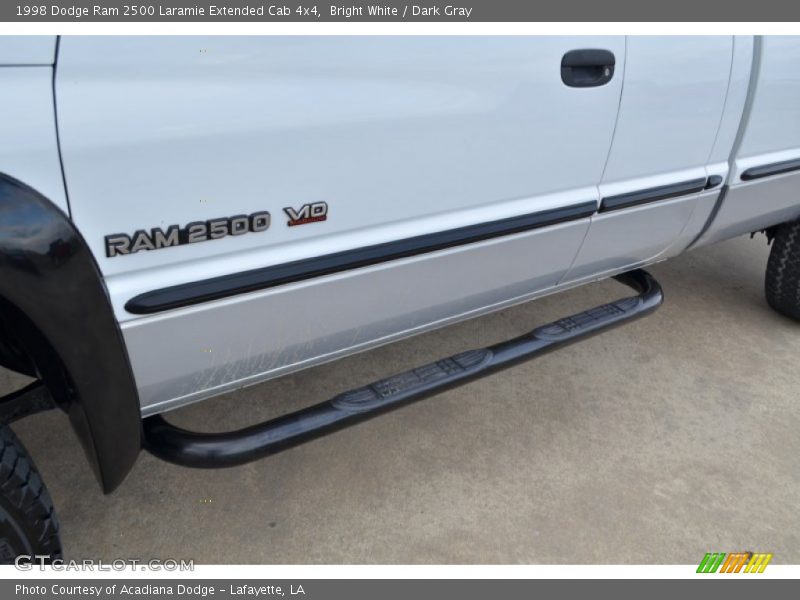 Bright White / Dark Gray 1998 Dodge Ram 2500 Laramie Extended Cab 4x4