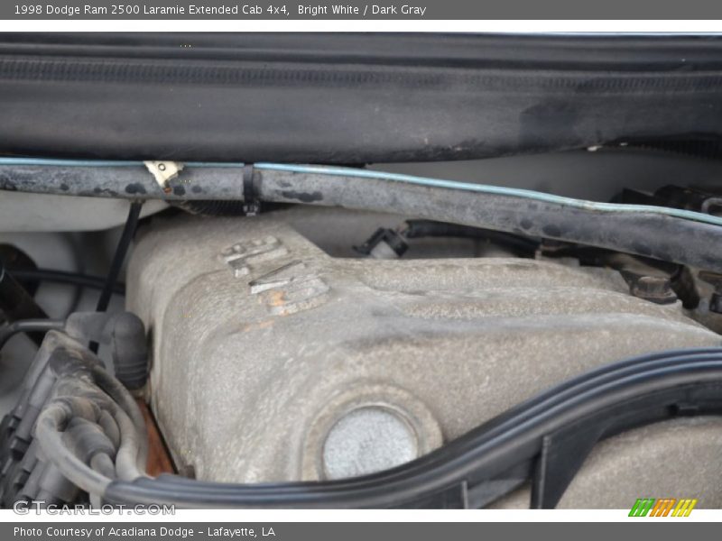 Bright White / Dark Gray 1998 Dodge Ram 2500 Laramie Extended Cab 4x4