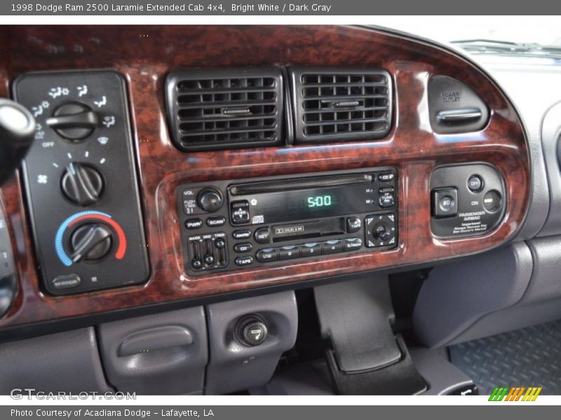 Bright White / Dark Gray 1998 Dodge Ram 2500 Laramie Extended Cab 4x4