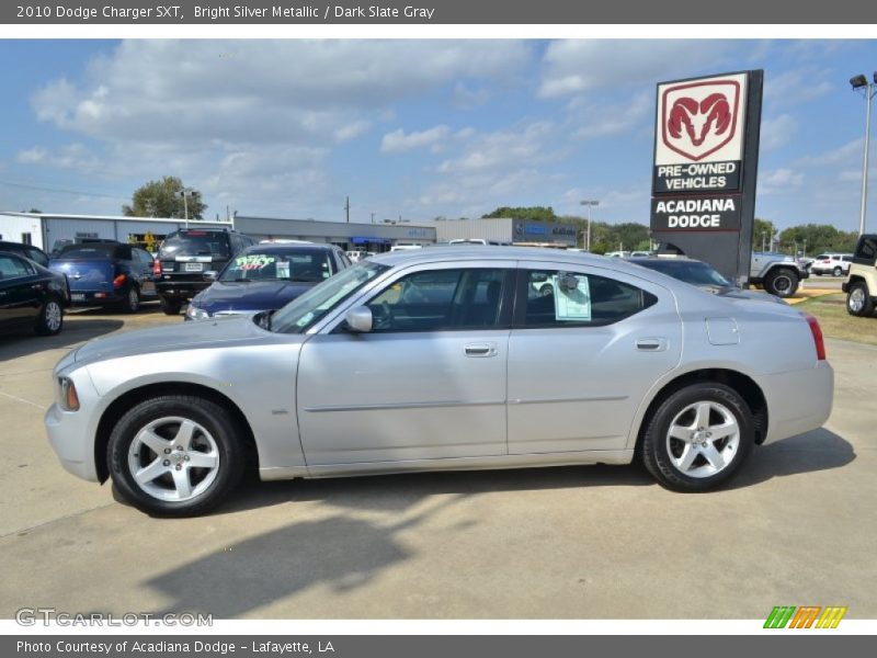 Bright Silver Metallic / Dark Slate Gray 2010 Dodge Charger SXT