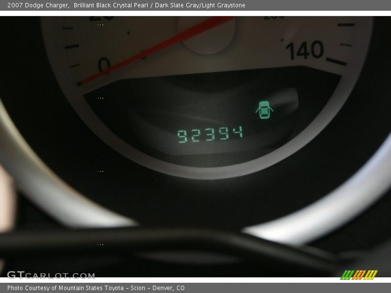 Brilliant Black Crystal Pearl / Dark Slate Gray/Light Graystone 2007 Dodge Charger