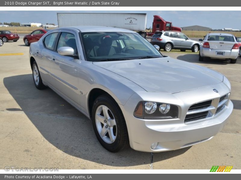 Bright Silver Metallic / Dark Slate Gray 2010 Dodge Charger SXT
