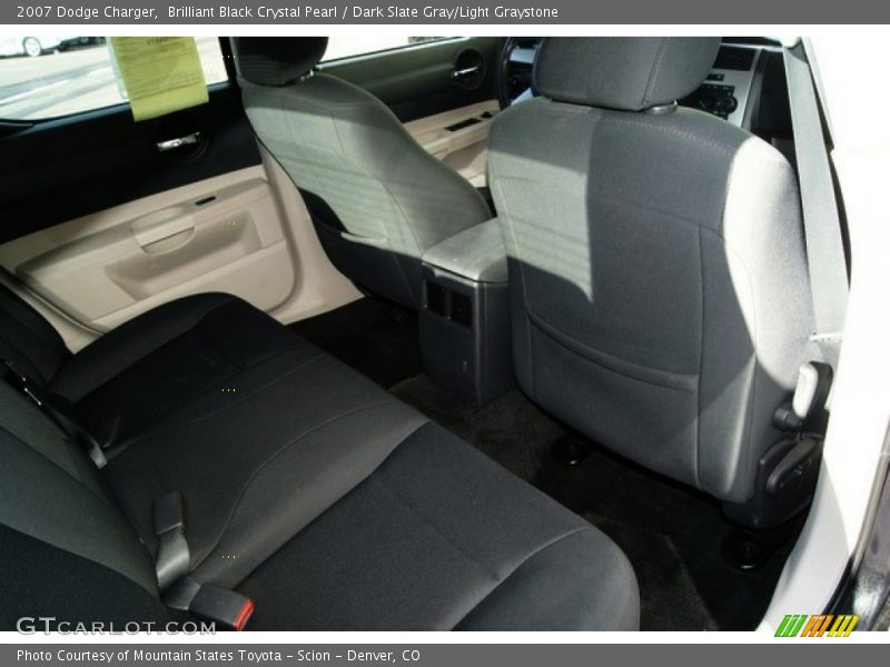 Brilliant Black Crystal Pearl / Dark Slate Gray/Light Graystone 2007 Dodge Charger