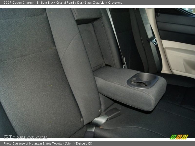 Brilliant Black Crystal Pearl / Dark Slate Gray/Light Graystone 2007 Dodge Charger