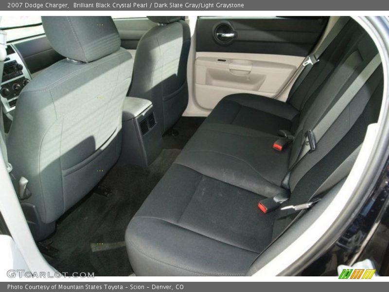 Brilliant Black Crystal Pearl / Dark Slate Gray/Light Graystone 2007 Dodge Charger