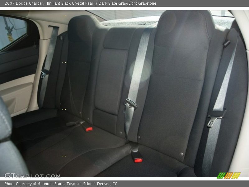 Brilliant Black Crystal Pearl / Dark Slate Gray/Light Graystone 2007 Dodge Charger