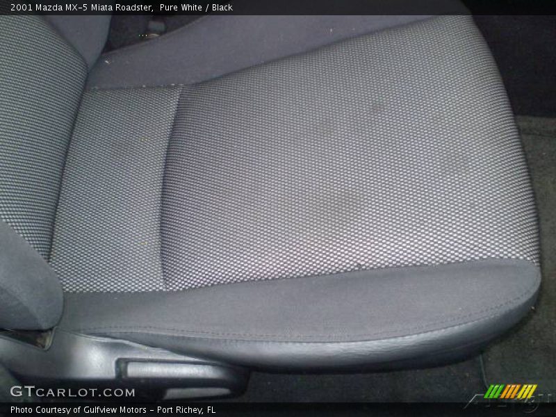 Pure White / Black 2001 Mazda MX-5 Miata Roadster