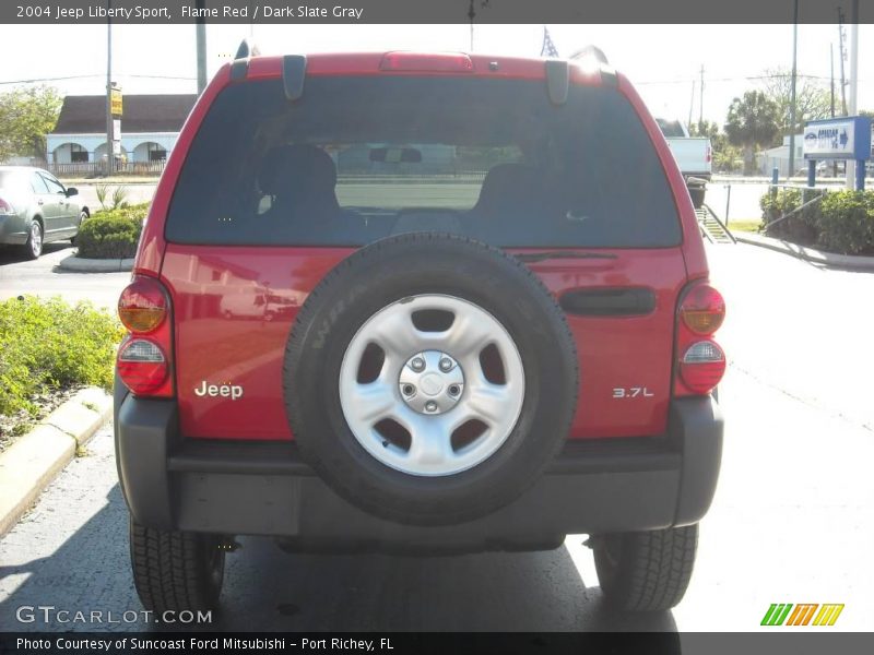 Flame Red / Dark Slate Gray 2004 Jeep Liberty Sport