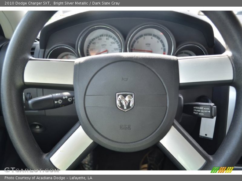 Bright Silver Metallic / Dark Slate Gray 2010 Dodge Charger SXT