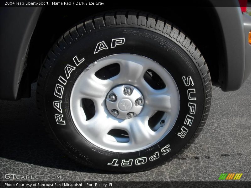 Flame Red / Dark Slate Gray 2004 Jeep Liberty Sport