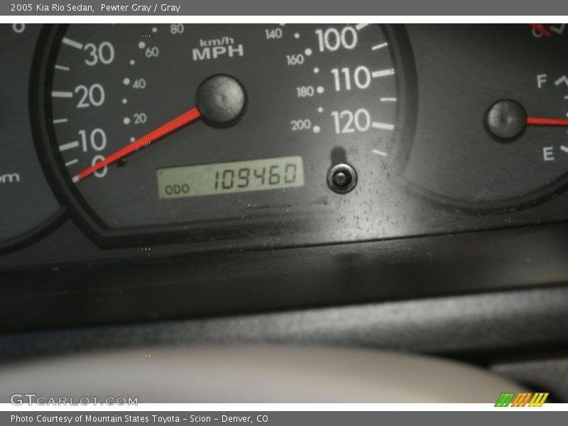 Pewter Gray / Gray 2005 Kia Rio Sedan
