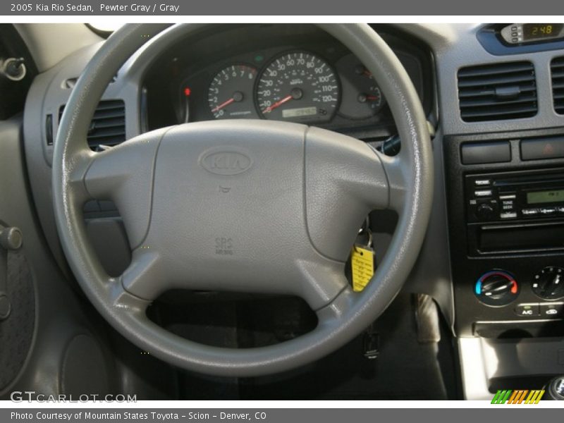Pewter Gray / Gray 2005 Kia Rio Sedan