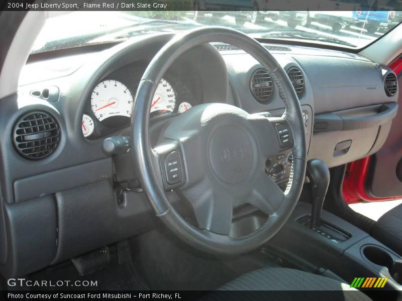 Flame Red / Dark Slate Gray 2004 Jeep Liberty Sport