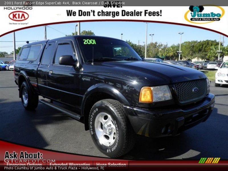 Black Clearcoat / Dark Graphite 2001 Ford Ranger Edge SuperCab 4x4