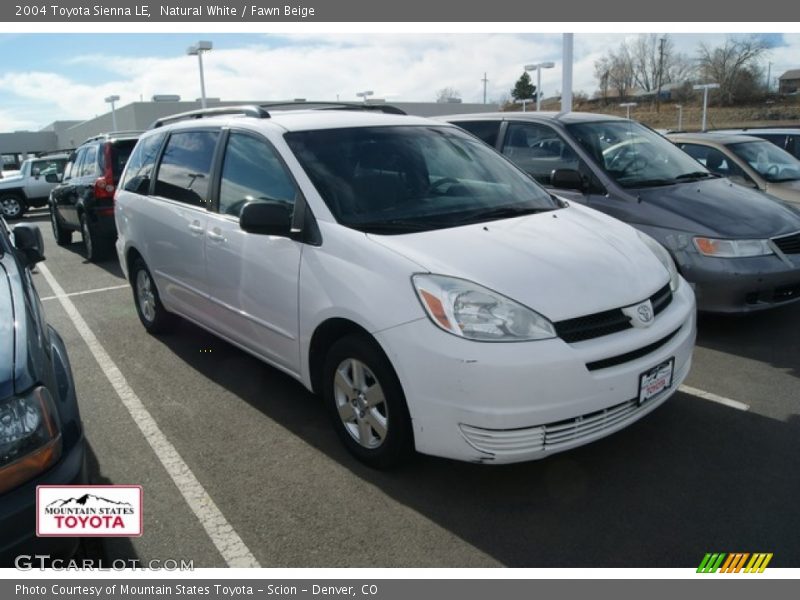 Natural White / Fawn Beige 2004 Toyota Sienna LE