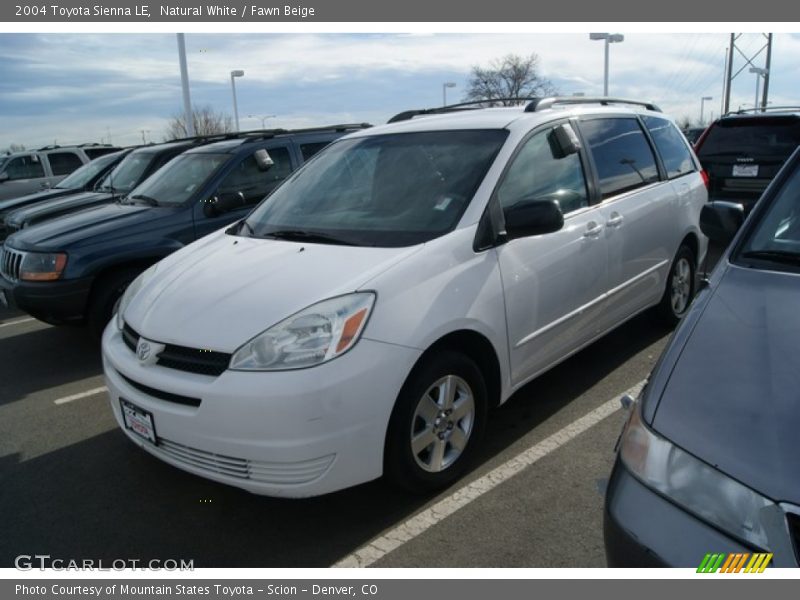 Natural White / Fawn Beige 2004 Toyota Sienna LE