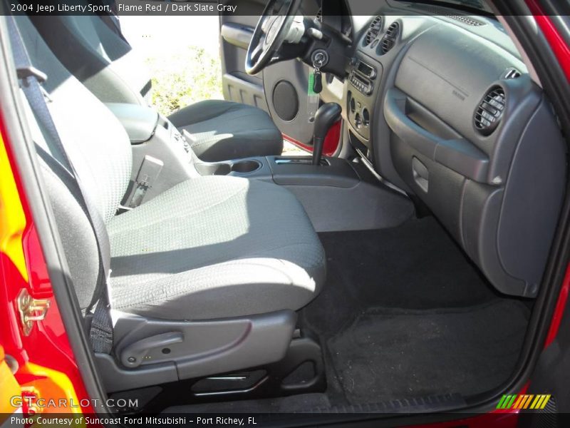 Flame Red / Dark Slate Gray 2004 Jeep Liberty Sport