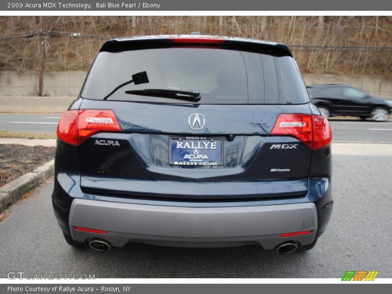 Bali Blue Pearl / Ebony 2009 Acura MDX Technology
