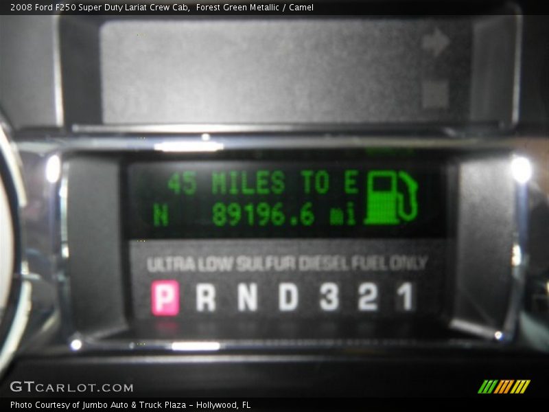 Forest Green Metallic / Camel 2008 Ford F250 Super Duty Lariat Crew Cab