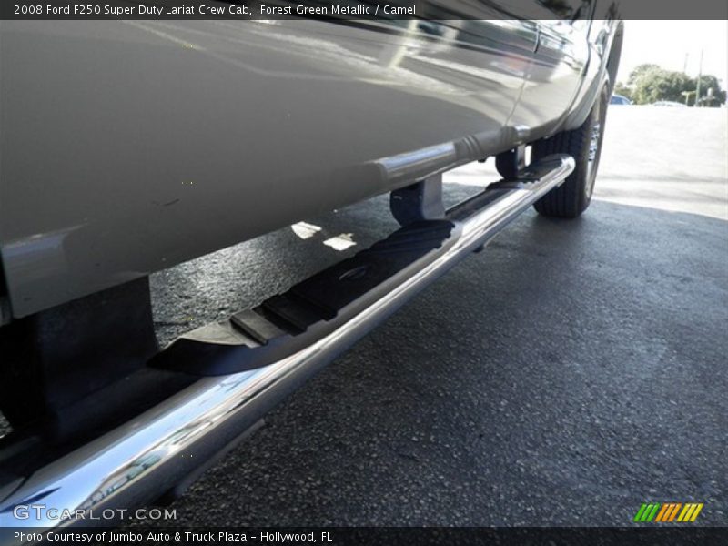 Forest Green Metallic / Camel 2008 Ford F250 Super Duty Lariat Crew Cab