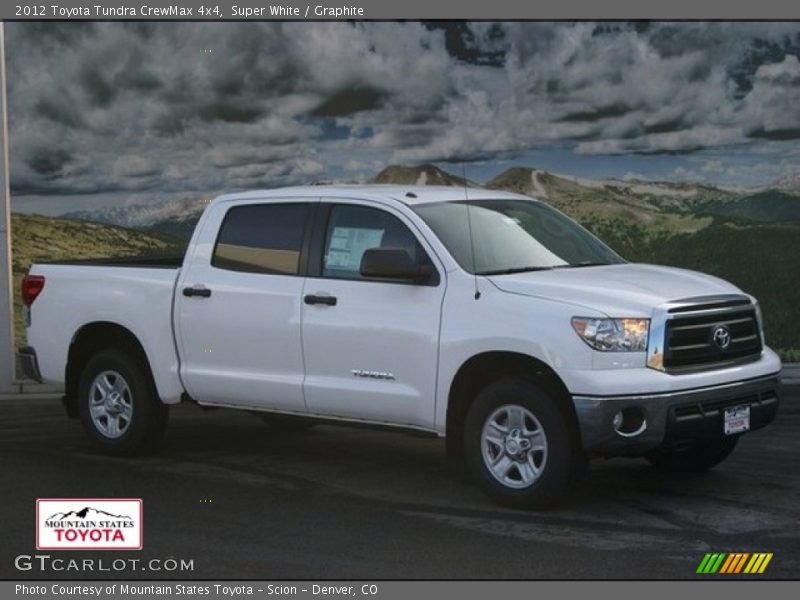 Super White / Graphite 2012 Toyota Tundra CrewMax 4x4