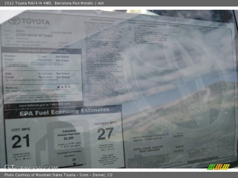 Barcelona Red Metallic / Ash 2012 Toyota RAV4 I4 4WD