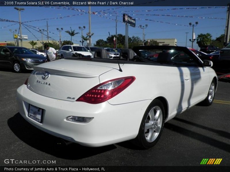 Blizzard White Pearl / Dark Charcoal 2008 Toyota Solara SLE V6 Convertible