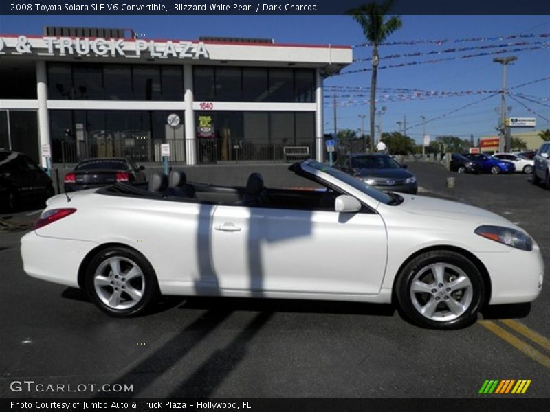 Blizzard White Pearl / Dark Charcoal 2008 Toyota Solara SLE V6 Convertible