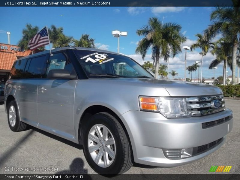 Ingot Silver Metallic / Medium Light Stone 2011 Ford Flex SE