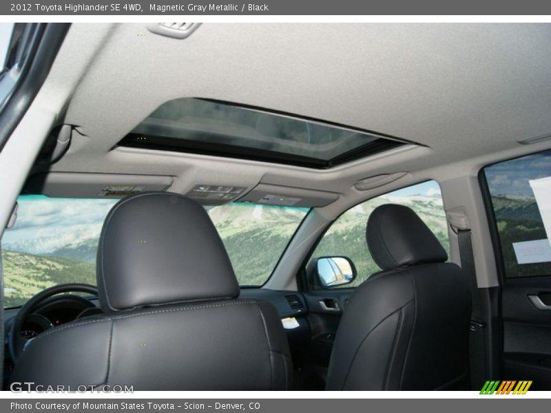 Magnetic Gray Metallic / Black 2012 Toyota Highlander SE 4WD