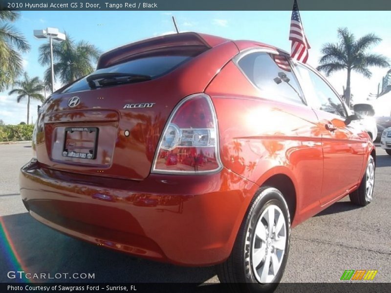 Tango Red / Black 2010 Hyundai Accent GS 3 Door