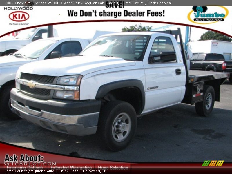 Summit White / Dark Charcoal 2005 Chevrolet Silverado 2500HD Work Truck Regular Cab Chassis