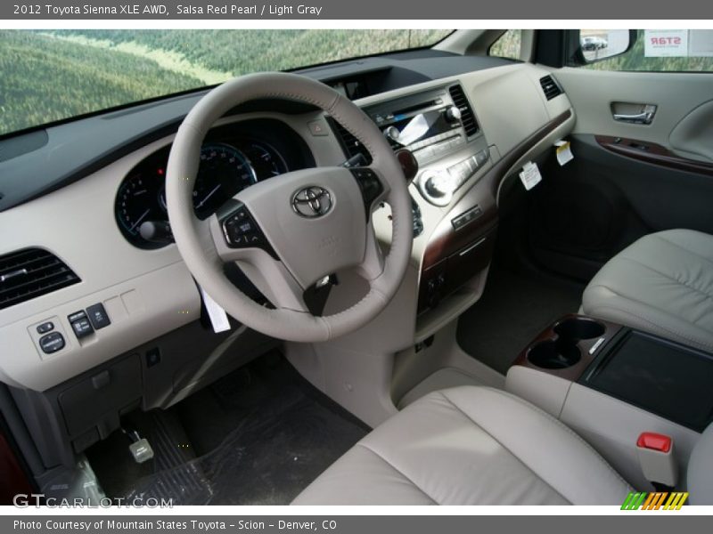 Dashboard of 2012 Sienna XLE AWD