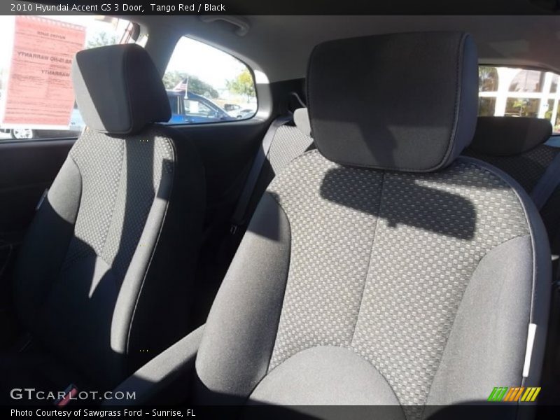 Tango Red / Black 2010 Hyundai Accent GS 3 Door