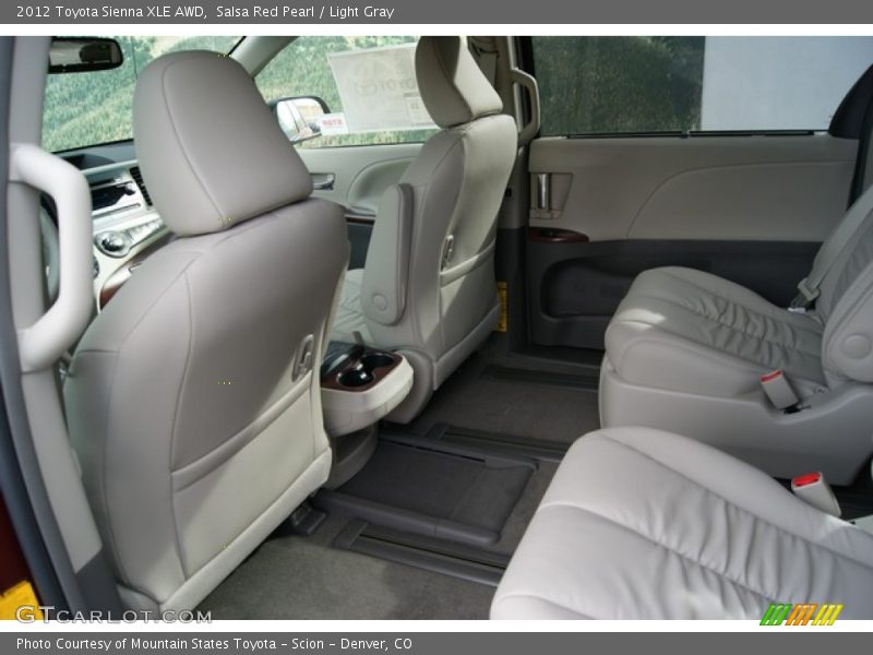 Salsa Red Pearl / Light Gray 2012 Toyota Sienna XLE AWD