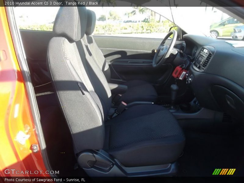 Tango Red / Black 2010 Hyundai Accent GS 3 Door