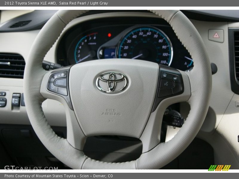  2012 Sienna XLE AWD Steering Wheel