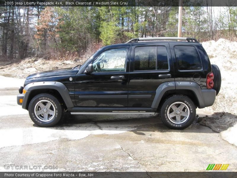 Black Clearcoat / Medium Slate Gray 2005 Jeep Liberty Renegade 4x4