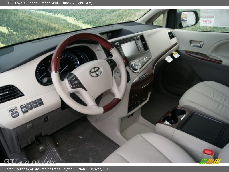 Dashboard of 2012 Sienna Limited AWD